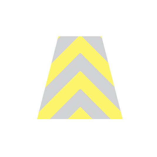 YELLOW AND GREY CHEVRON REFLECTIVE HELMET (TET) TETRAHEDRON