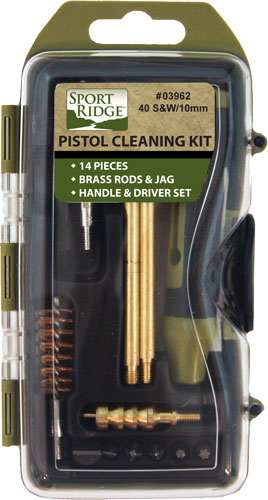 Sport Ridge Cleaning Kit - Pistol 40cal/10mm 14pc< - Skoutley Outdoors LLC