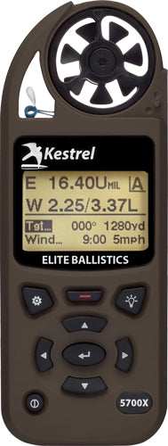 Kestrel 5700x Elite W/ Applied - Ballistics Flat Dark Earth - Skoutley Outdoors LLC