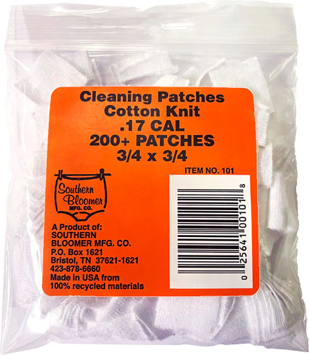 Load image into Gallery viewer, Southern Bloomer .17cal - Cleaning Patches 200-pack
