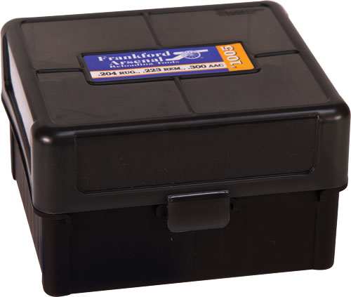 Frankford Arsenal Ammo Bx 223 - 100 Rnds Blk/smoke Hinge Top - Skoutley Outdoors LLC