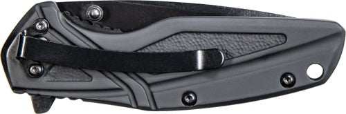 S&w Knife Black Rubber 3" Blk - Oxide Blade W/pocket Clip - Skoutley Outdoors LLC