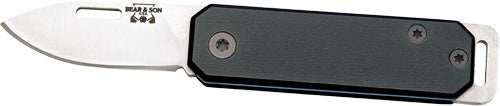 Bear & Son Slip Joint Folder - 1.5" Black/ss Alumimun Handle - Skoutley Outdoors LLC