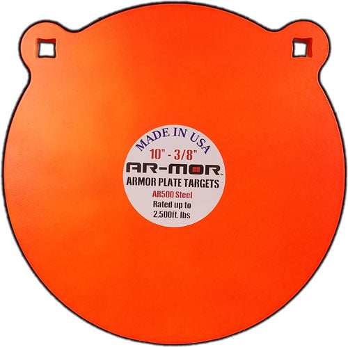 Ar-mor 10" Ar500 Steel Gong - 3/8" Thick Steel Orange Round - Skoutley Outdoors LLC