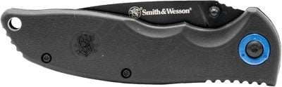 S&w Knife Clip Folder 3.25" - Blade W/free Keychain Btl Opnr - Skoutley Outdoors LLC