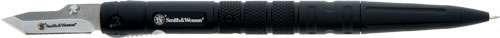 S&w Folding Pen Knife 1.6" Bld - 7.6" Long Aluminum Black - Skoutley Outdoors LLC