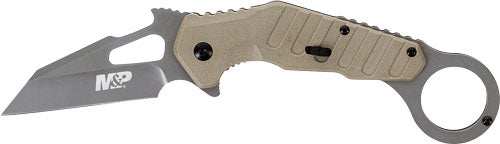 S&w Knife M&p Extreme Ops 3" - Karambit Spring Assist Fde - Skoutley Outdoors LLC