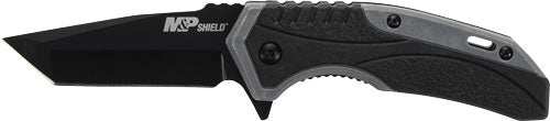 S&w Knife M&p Shield 2.8" - Tanto Spring Assist Black - Skoutley Outdoors LLC