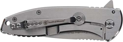 S&w Knife Executive Platinum - 3" Ss/ss Drop Point W/pkt Clip - Skoutley Outdoors LLC
