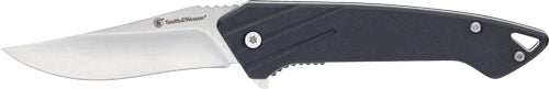 S&w Knife Black Ops Recurve - Folder 3" Ss/black Drop Point - Skoutley Outdoors LLC