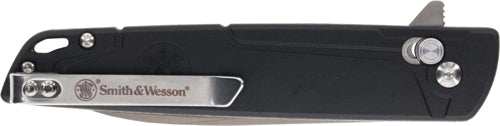 S&w Knife 24/7 Crossbar Folder - 3.25" Ss/black Gentleman Carry - Skoutley Outdoors LLC