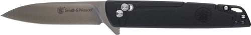 S&w Knife 24/7 Crossbar Folder - 3.25" Ss/black Gentleman Carry - Skoutley Outdoors LLC