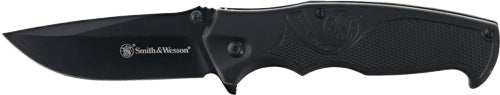 S&w Knife Edc Folder & Cards - 3.25" Black/black Promo Q3< - Skoutley Outdoors LLC