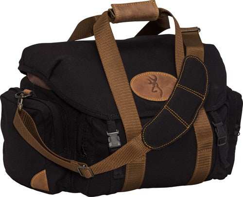 Browning Lona Canvas Shooting - Bag 19"wx11.5"hx13"d Blk/brn - Skoutley Outdoors LLC