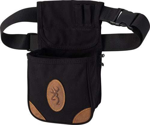 Browning Lona Canvas Shell - Pouch W/belt Black/brown - Skoutley Outdoors LLC