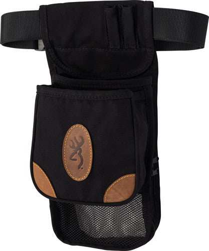 Browning Lona Canvas Shell - Pouch Deluxe W/belt Black/brwn - Skoutley Outdoors LLC