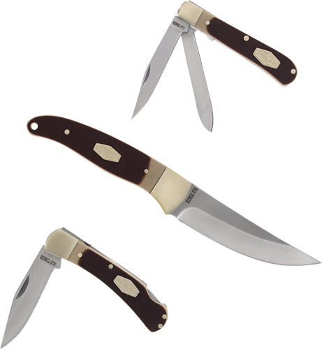 Load image into Gallery viewer, Old Timer Fixed/2 Folder Combo - Sawcut Handle Gift Tin Q4 25&#39;&lt;
