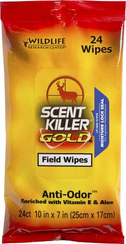 Wrc Field Wipes Scent Killer - Gold 24-pack - Skoutley Outdoors LLC