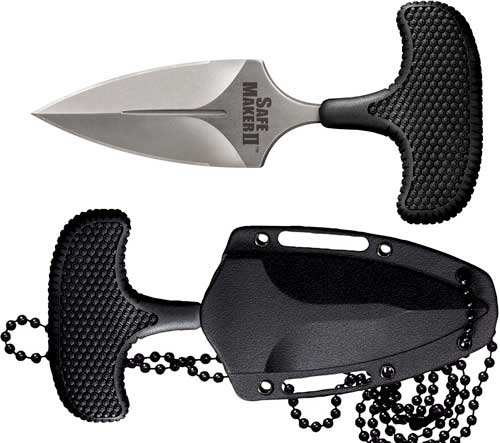Cold Steel Safe Maker Ii 3.25" - Tshape Push Knife W/kydex Shth - Skoutley Outdoors LLC