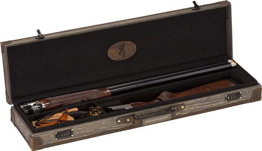 Browning Luggage Case O/u & Bt - To 32" Dark Madera Wood Grain - Skoutley Outdoors LLC