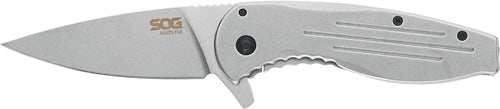 Sog Knife Aegis Flk Stone - Washed 3.38" Plain Edge Blade - Skoutley Outdoors LLC