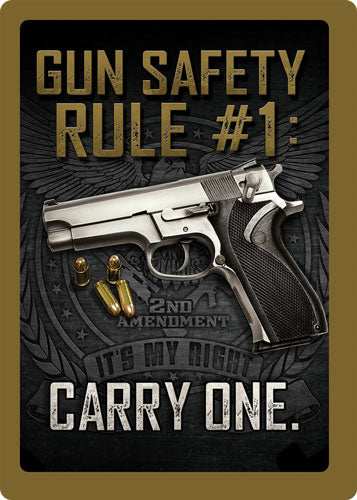 Rivers Edge Sign 12"x17" - "gun Safety" - Skoutley Outdoors LLC