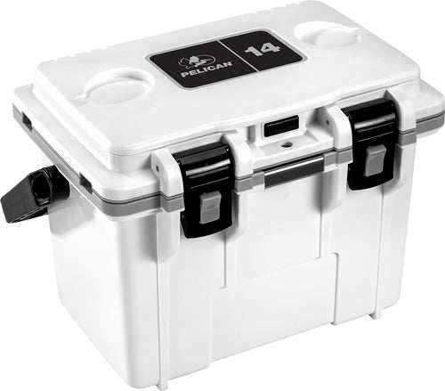 Pelican Coolers Im 14 Quart - White/gray W/dry Storage - Skoutley Outdoors LLC
