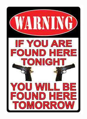 Rivers Edge Sign 12"x17" - "warning If You're Found Here" - Skoutley Outdoors LLC