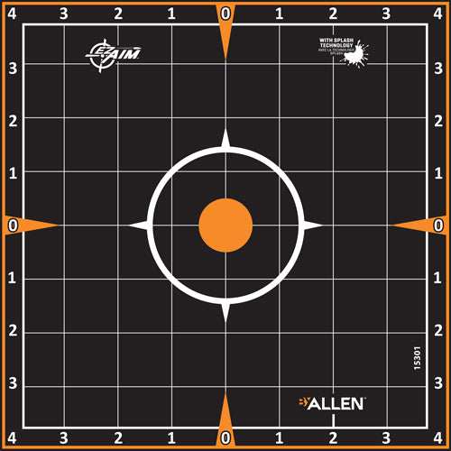 Allen Ez Aim Splash Adhesive - Grid Target 6-pk 8"x8" - Skoutley Outdoors LLC