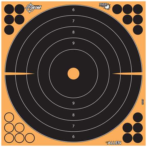 Allen Ez Aim Splash Adhesive - Bullseye Target 5-pk 12"x12" - Skoutley Outdoors LLC