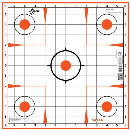Allen Ez Aim Sight Grid Trgt - 12-pk 12"x12" - Skoutley Outdoors LLC