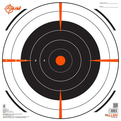 Allen Ez Aim Bullseye Target - 12-pk 12"x12" - Skoutley Outdoors LLC