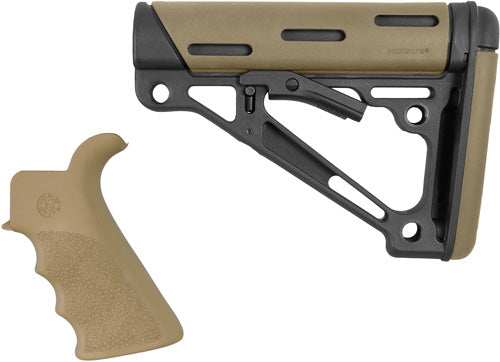 Hogue Ar-15 Grip & Overmolded - Collapsible Stk Mil-spec Fde - Skoutley Outdoors LLC