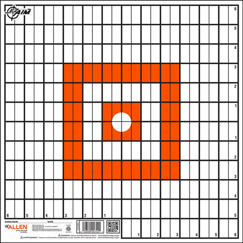 Allen Ez Aim Paper Grid Target - 12-pk 12