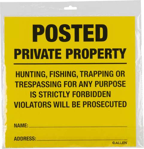 Allen Posted No Trespassing - Sign 12 Pack - Skoutley Outdoors LLC