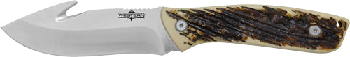Camillus Western Crosstrail - Gut Hook 4.25" Ss Blade Antler - Skoutley Outdoors LLC