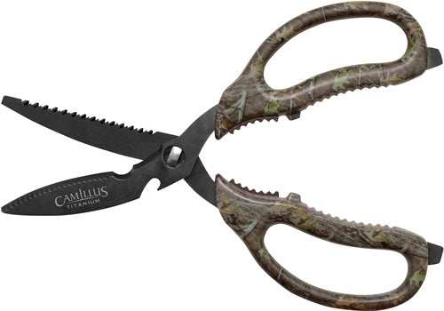 Camillus Game Shear 8.75" - Multi-function Serrated Camo - Skoutley Outdoors LLC