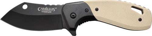 Camillus Chonk Drop Point - 2.75" Ss Blade G10 Handle Tan - Skoutley Outdoors LLC