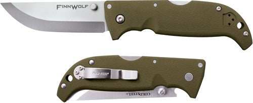 Cold Steel Finn Wolf 3.5" Od - Green Clip Folder W/tri-ad Lck - Skoutley Outdoors LLC