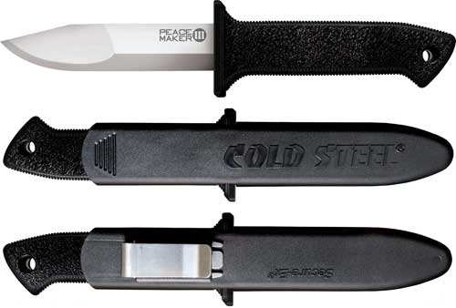 Cold Steel Peace Maker Iii 4" - Plain Edge Boot Knife W/sheath - Skoutley Outdoors LLC