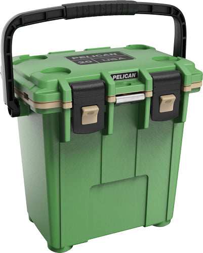 Pelican Coolers Im 20 Quart - Hunter Green/tan Leg Cut Out - Skoutley Outdoors LLC
