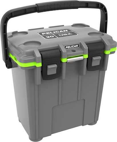 Pelican Coolers Im 20 Quart - Elite Dkgray/green Leg Cut Out - Skoutley Outdoors LLC
