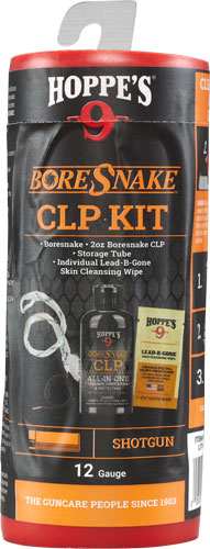 Hoppes Boresnake Cleaning Kit - Combo W/clp 12ga Shotgun - Skoutley Outdoors LLC