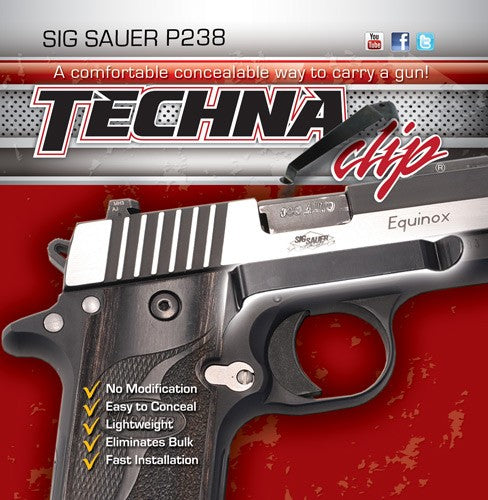 Load image into Gallery viewer, Techna Clip Handgun Retention - Clip Sig P238 Right Side
