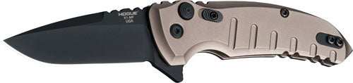 Hogue X1 Microflip 2.75" Foldr - Drop Pt Blk Blade Alum Frm Fde - Skoutley Outdoors LLC