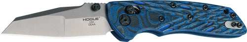 Hogue Deka 3.25" Able Lck Fldr - Wharncliffe Gmascus Blue Lava! - Skoutley Outdoors LLC