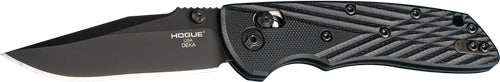 Hogue Deka 3.25" Able Lck Fldr - Clip Point G-10 Frame Black - Skoutley Outdoors LLC