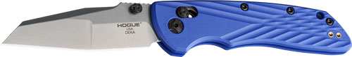 Hogue Deka Able Lock Folder - 3.25" Mod Wharncliffe Poly Blu - Skoutley Outdoors LLC