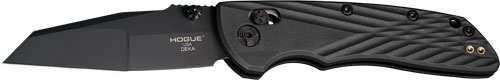 Hogue Deka Able Lock Folder - 3.25" Mod Wharncliffe Poly Blk - Skoutley Outdoors LLC
