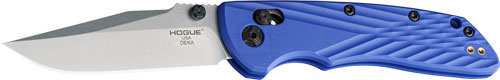 Hogue Deka Able Lock Folder - 3.25" Clip Point Poly Blue - Skoutley Outdoors LLC